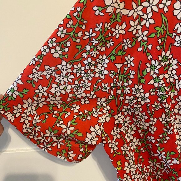 Red Flower Dress - Picture 3 of 4